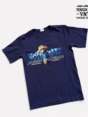 Jason Aldean 'Night Train' Navy Graphic Concert Tee